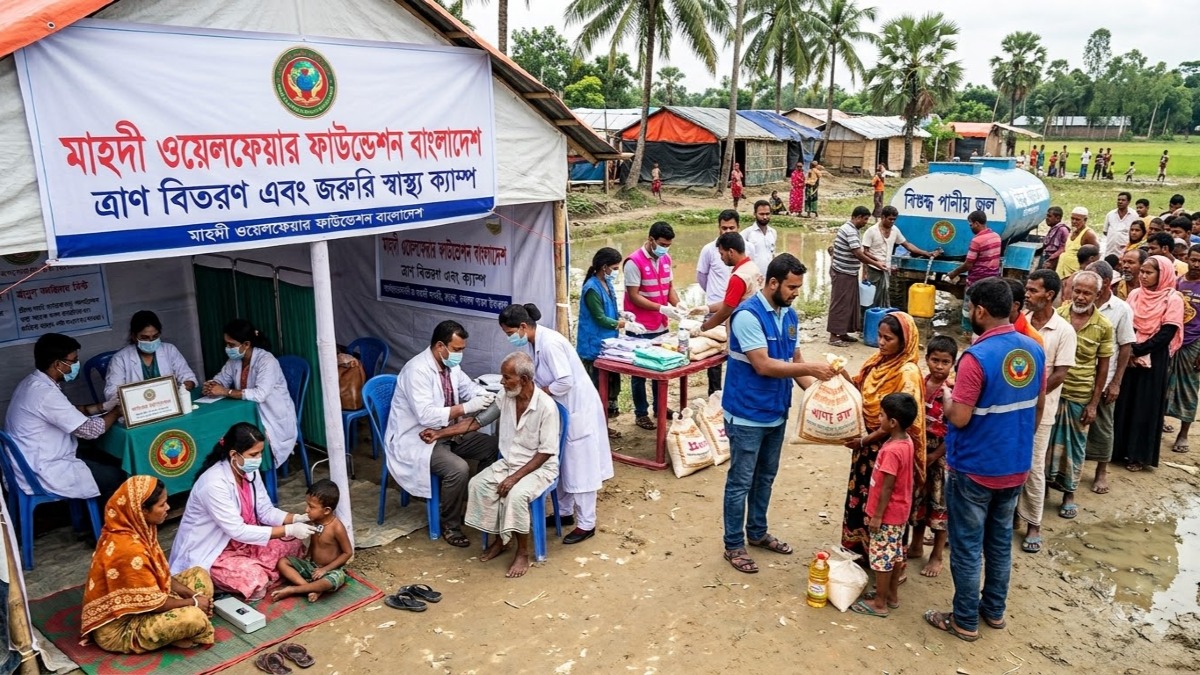  স্বাস্থ্যসেবা ও মানবিক সহায়তা